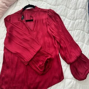 Elegant Red Blouse